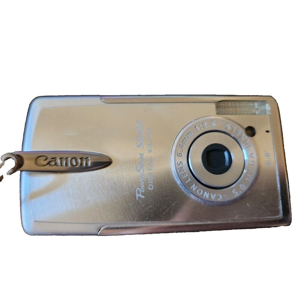 *TESTED* Canon PowerShot Camera SD20 Digital Elph 5.0MP W/Battery + Charger